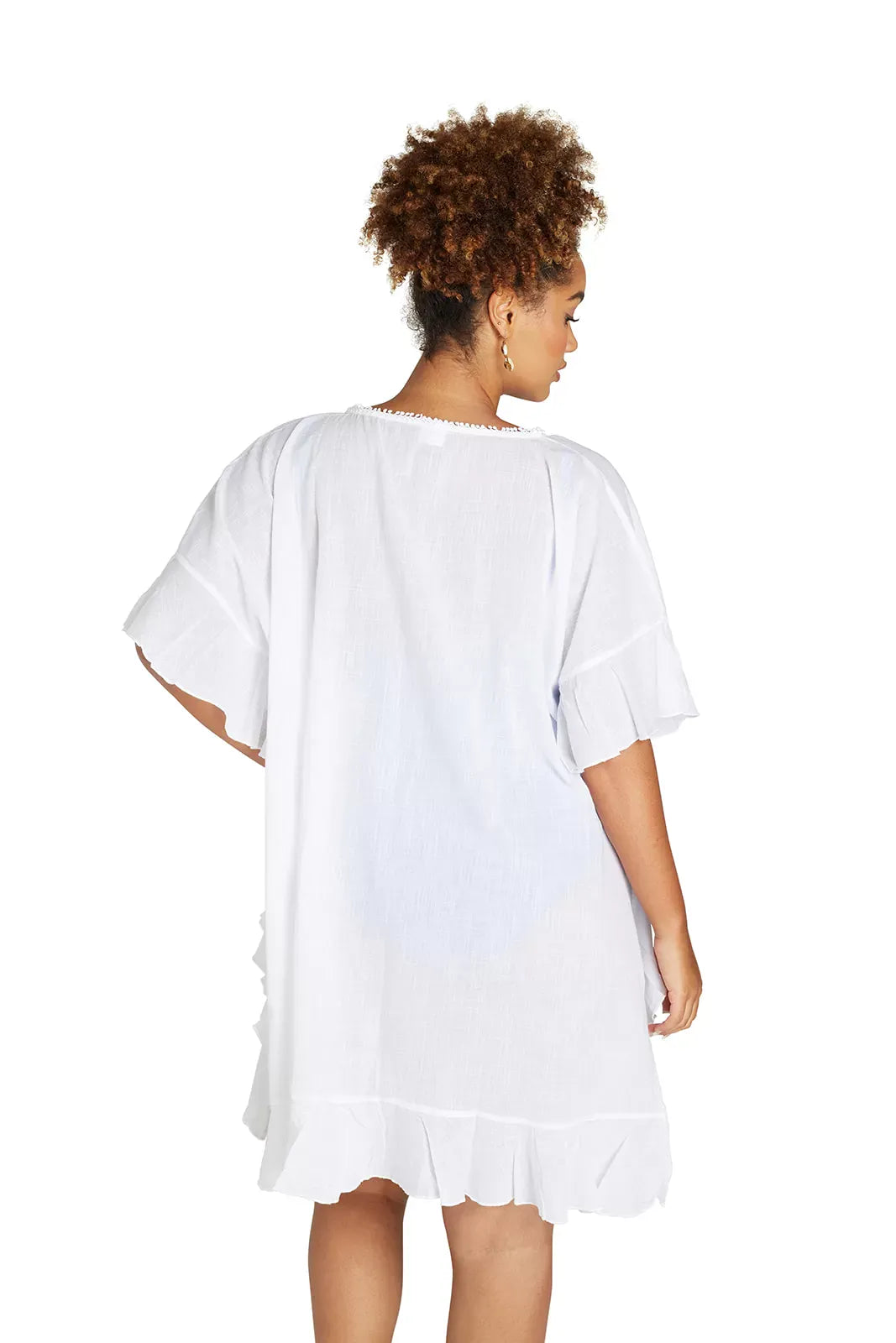 Genevieve Swimwear Genevieve Frilled Kaftan Genevieve Frilled Kaftan | Australia Splash Swimwear Kaftans & Cover Ups