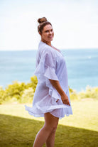 Genevieve Swimwear Genevieve Frilled Kaftan Genevieve Frilled Kaftan | Australia Splash Swimwear Kaftans & Cover Ups