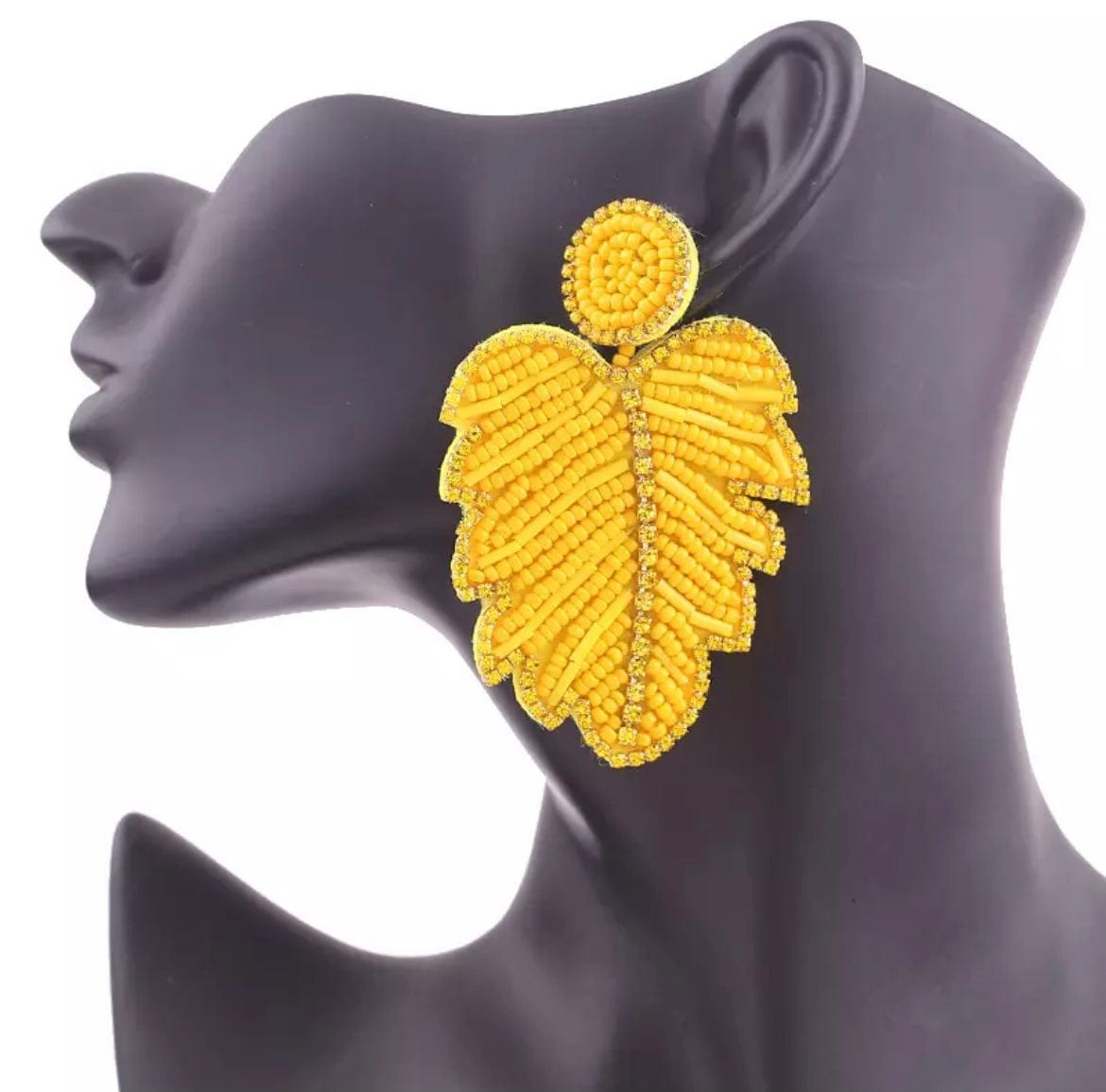 Glitterbugs Statement Monsteria Earrings Splash Swimwear Earrings