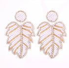 Glitterbugs Statement Monsteria Earrings Splash Swimwear Earrings White 1000011650
