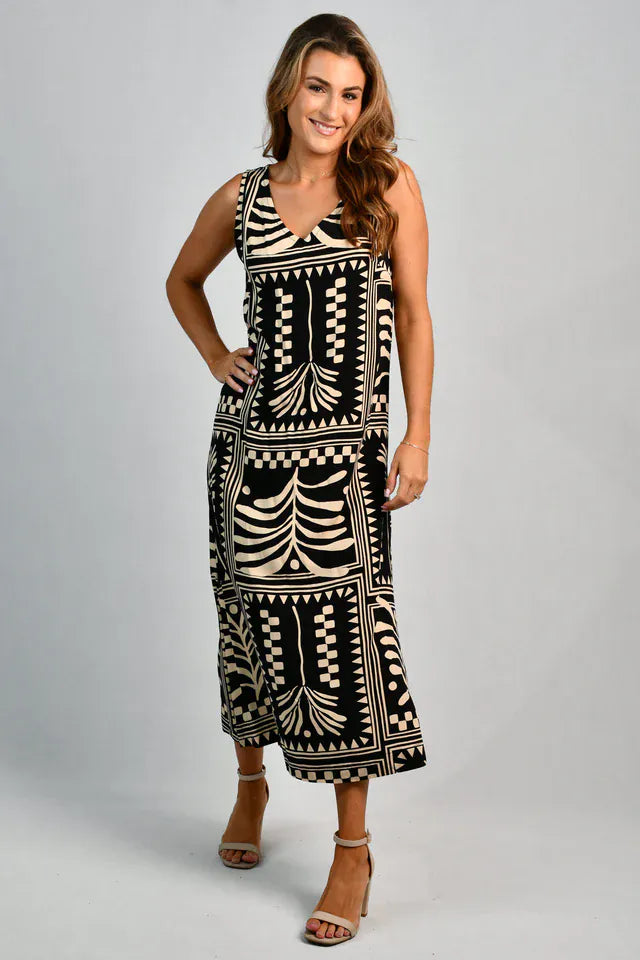 Go Girl Go Girl Cassie Maxi Dress - Tribal Aritsan Black Go Girl Cassie Maxi Dress - Tribal Aritsan Black Splash Swimwear Dresses