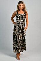 Go Girl Go Girl Emily Maxi Dress - Tribal Artisan Black Go Girl Emily Maxi Dress - Tribal Artisan Black Splash Swimwear Dresses