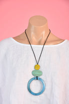 Go Girl Go Girl Large Circle Wooden Necklace Go Girl Large Circle Wooden Necklace Splash Swimwear Jewellery