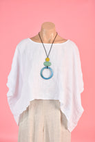 Go Girl Go Girl Large Circle Wooden Necklace Go Girl Large Circle Wooden Necklace Splash Swimwear Jewellery
