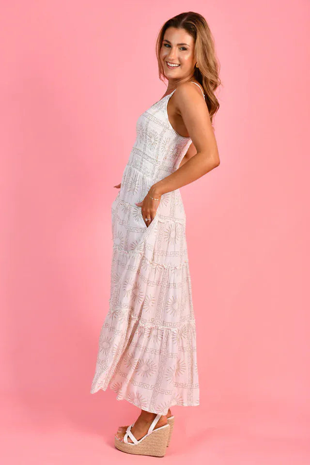 Go Girl Go Girl Traveller Maxi Dress - Greek Radiance Go Girl Traveller Maxi Dress - Greek Radiance Splash Swimwear Dresses