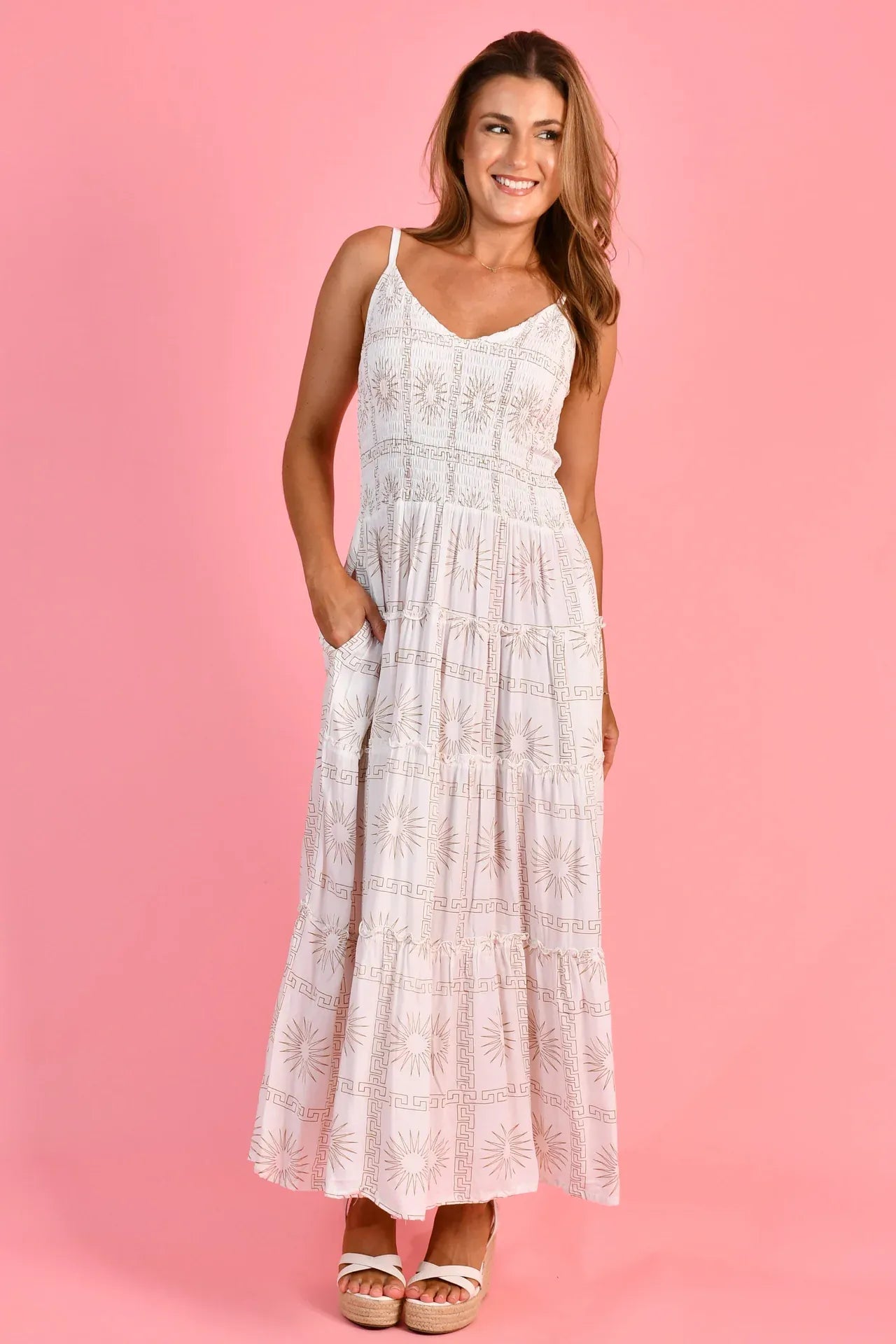 Go Girl Go Girl Traveller Maxi Dress - Greek Radiance Go Girl Traveller Maxi Dress - Greek Radiance Splash Swimwear Dresses