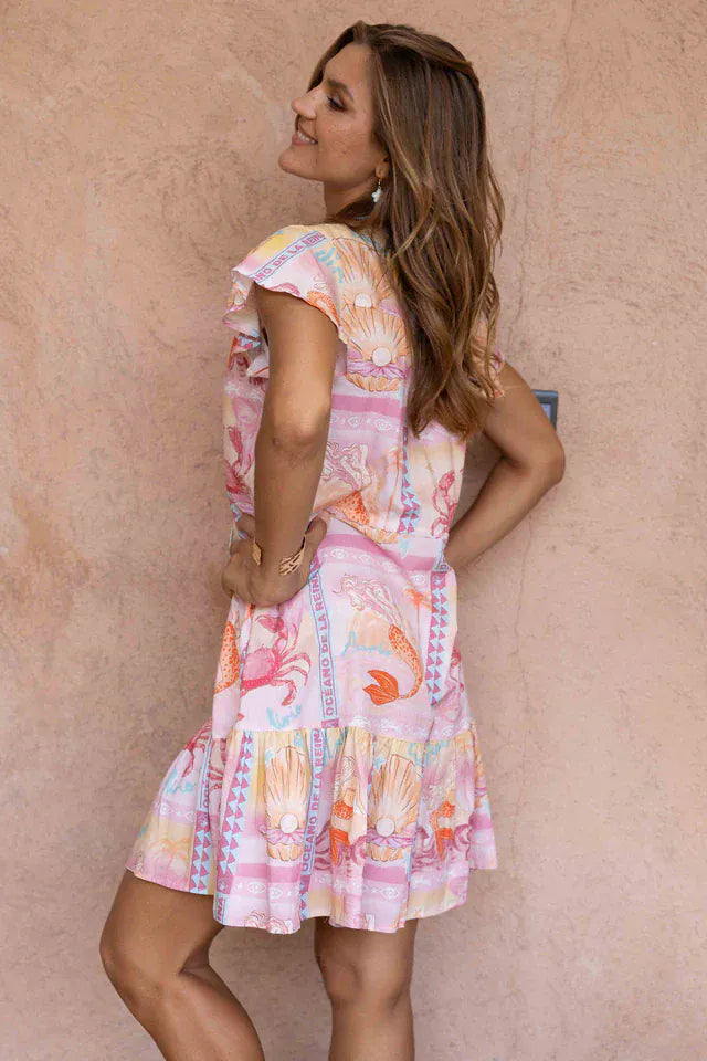 Go Girl Go Girl Twiggy Dress - Mermaid Bay Pink Go Girl Twiggy Dress - Mermaid Bay Pink Splash Swimwear