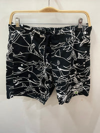 Green Rock Shark Lines Easy Shorts - Black Splash Swimwear Mens Shorts