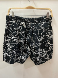 Green Rock Shark Lines Easy Shorts - Black Splash Swimwear Mens Shorts