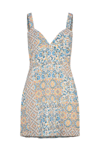 Azalia Gemma Mini Dress - Cobalt Ornate - Tigerlily - Splash Swimwear  - dress, Dresses, new clothing, new women, new womens, Nov 23 - Splash Swimwear 