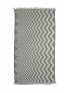 Hammamas Chevron Turkish Towel Splash Swimwear Beach Towels Ash 1000010043