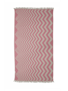 Hammamas Chevron Turkish Towel Splash Swimwear Beach Towels Pink 1000010045