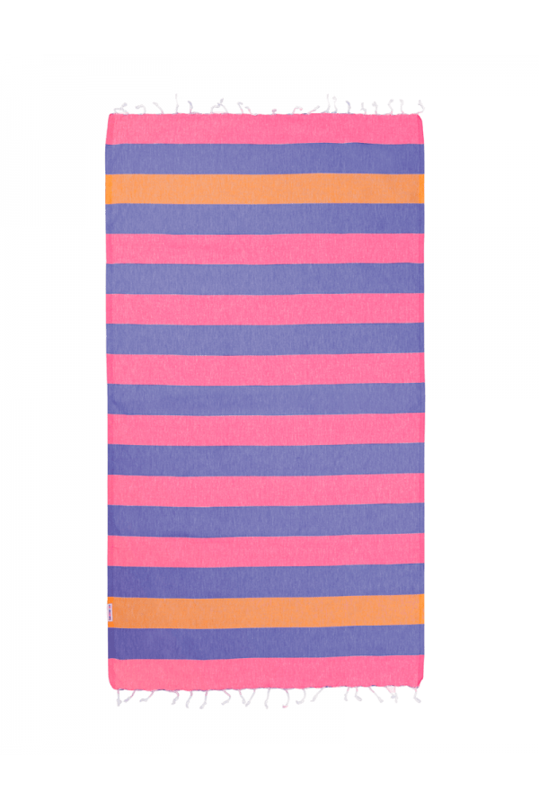 Hammamas Clash Turkish Towel Splash Swimwear Beach Towels Candy/Iris/Orange 1000008715