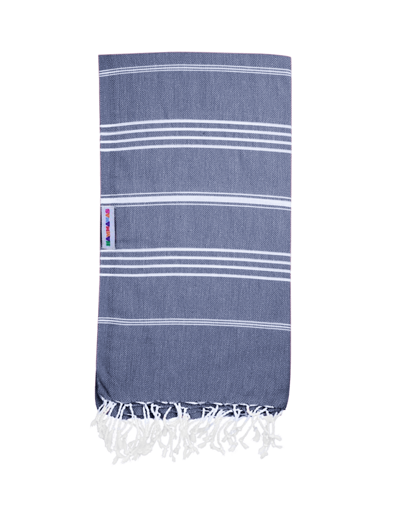 Hammamas Original Turkish Towel Splash Swimwear Beach Towels Navy 1000011317