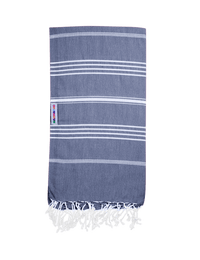 Hammamas Original Turkish Towel Splash Swimwear Beach Towels Navy 1000011317