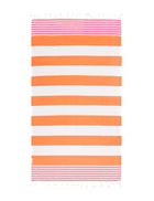 Hammamas Reef Turkish Towel Splash Swimwear Beach Towels Orange / Fuschia 1000015594