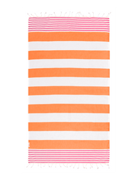 Hammamas Reef Turkish Towel Splash Swimwear Beach Towels Orange / Fuschia 1000015594