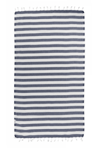 Hammamas Ripple Turkish Towel Splash Swimwear Beach Towels Navy/White 1000008716