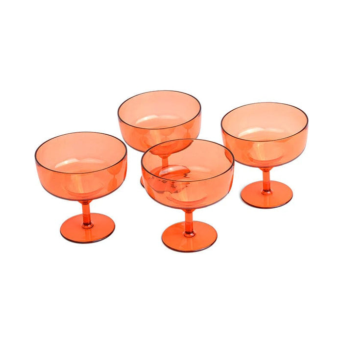 here's how The Rue Margarita Glass - Set Of 4 - Orange HHC131EU Here's How The Rue Margarita Glass - Set Of 4 - Orange Splash Swimwear 840214820250