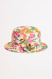 Hobo & Hatch Toddler Girls Bucket Hat - Tropical Pink Splash Swimwear kids