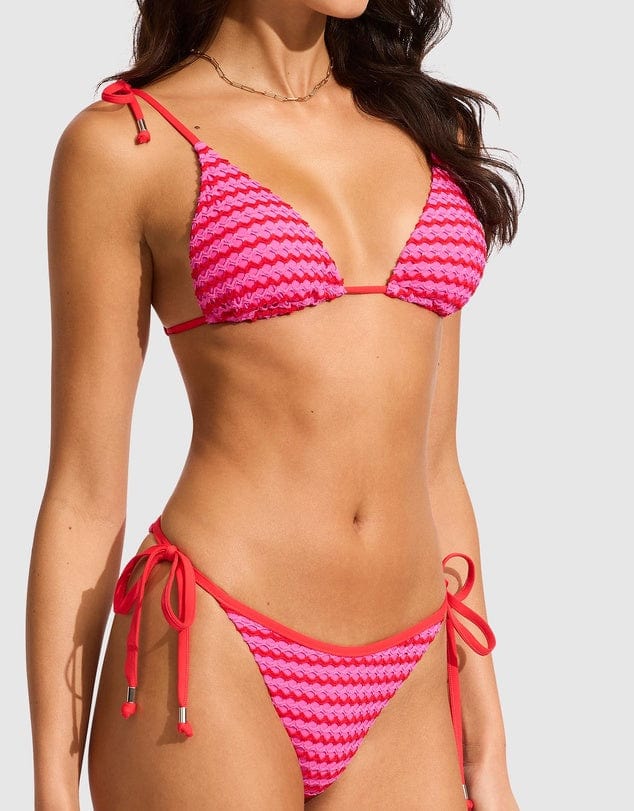 Mesh Effect Tie Side Rio Pants - Seafolly - Splash Swimwear  - Bikini Bottom, bikini bottoms, new arrivals, Oct23, Seafolly, women swimwear, womens swimwear - Splash Swimwear 