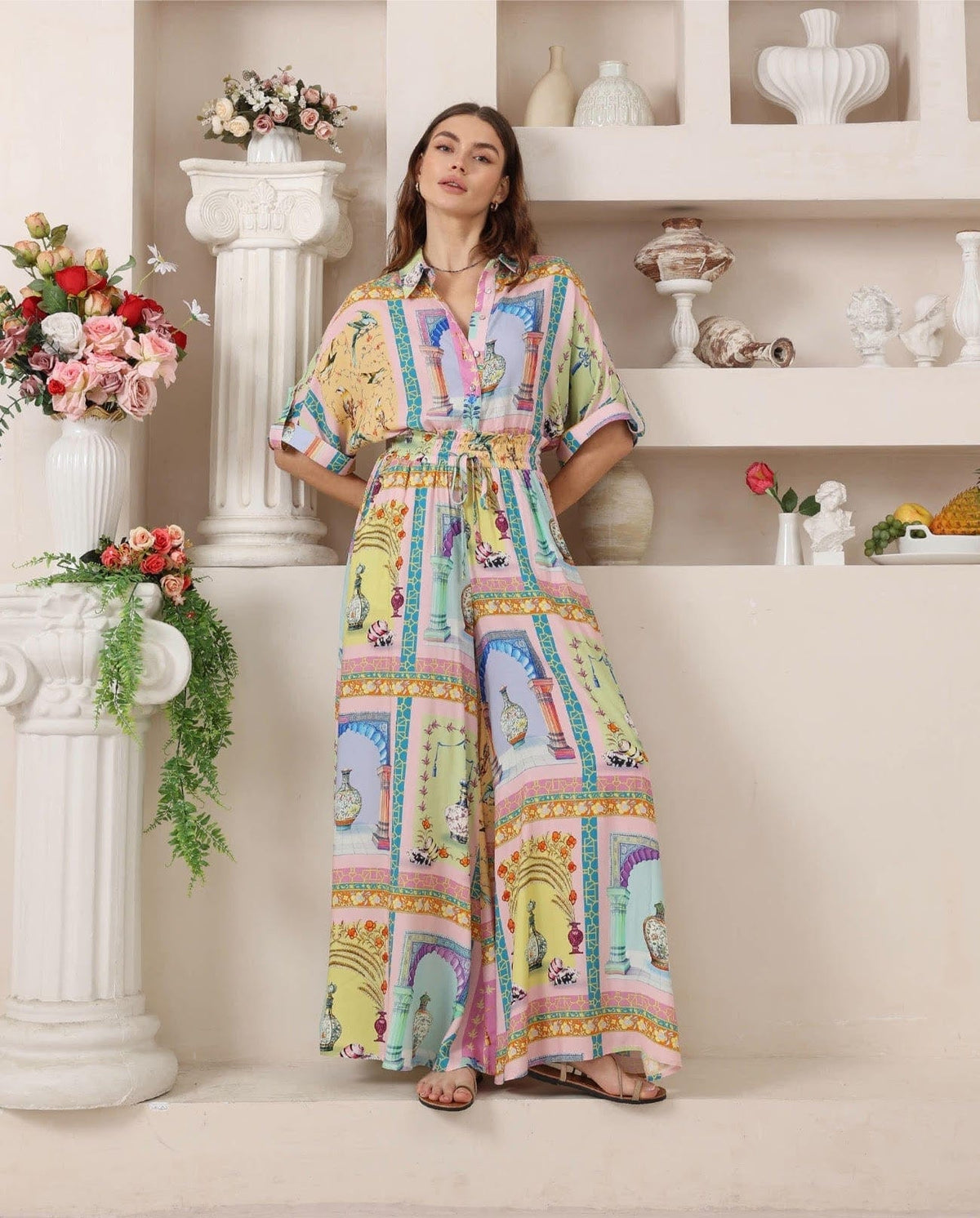 Iris Maxi Art House Playsuit - Multi Art House Playsuit - Multi Splash Swimwear Playsuits & Jumpsuits