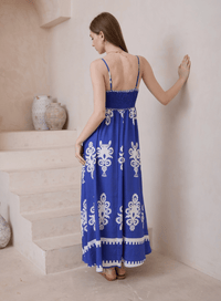 Iris Maxi Elizabeth Maxi Dress - Blue Elizabeth Maxi Dress - Blue Splash Swimwear