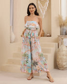 Iris Maxi Iris Maxi Azure Haven Frill Jumpsuit Iris Maxi Terracotta Coast Jumpsuit Splash Swimwear Playsuits & Jumpsuits