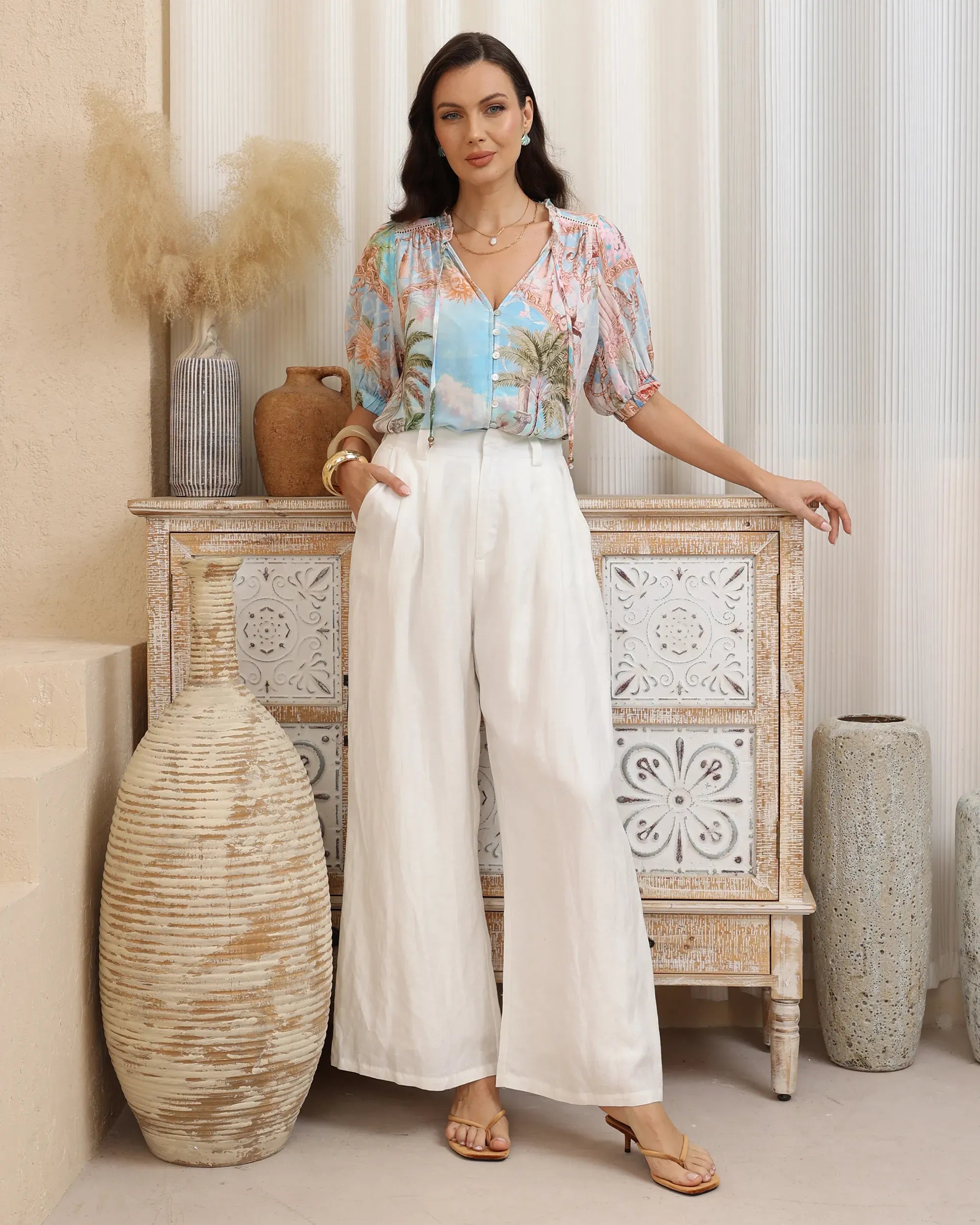 Iris Maxi Iris Maxi Azure Haven Top Iris Maxi Scarlet Petals Top Splash Swimwear Clothing Top