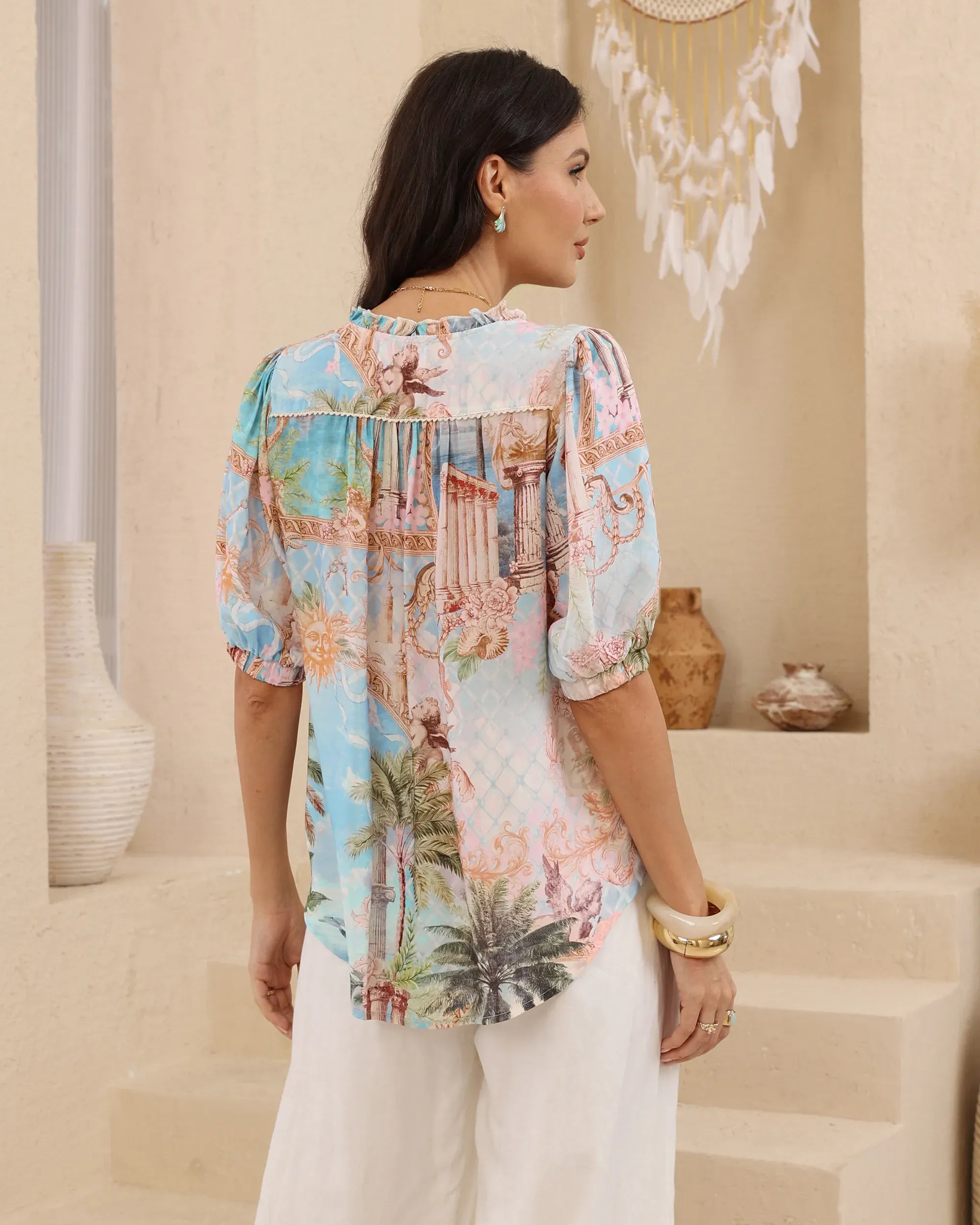 Iris Maxi Iris Maxi Azure Haven Top Iris Maxi Scarlet Petals Top Splash Swimwear Clothing Top