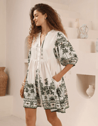 Iris Maxi Iris Maxi Babydoll Dress - Palm Tree Print Iris Maxi Babydoll Dress - Palm Tree Print Splash Swimwear Jumpsuit