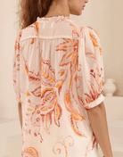 Iris Maxi Iris Maxi Botanica Blush Top Iris Maxi Wide Leg Pant - Beige/Black Splash Swimwear Tops