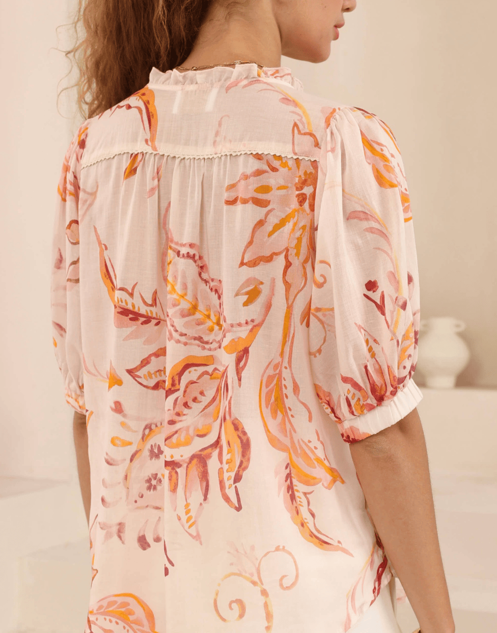 Iris Maxi Iris Maxi Botanica Blush Top Iris Maxi Wide Leg Pant - Beige/Black Splash Swimwear Tops