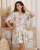 Iris Maxi Iris Maxi Botanical Meadow Babydoll Dress Iris Maxi Botanical Meadow Babydoll Dress Splash Swimwear Dresses