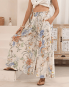 Iris Maxi Iris Maxi Botanical Meadow Wide Leg Pant Iris Maxi Botanical Meadow Wide Leg Pant Splash Swimwear Womens Pants