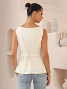 Iris Maxi Iris Maxi Button Front Vest - Beige Iris Maxi Into The Night Long Sleeve Top - Black/Beige Splash Swimwear Tops