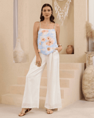 Iris Maxi Iris Maxi Capri Floral Cami - Sky Iris Maxi Capri Floral Cami - Sky Splash Swimwear Tops