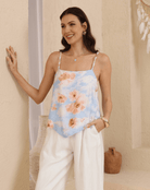 Iris Maxi Iris Maxi Capri Floral Cami - Sky Iris Maxi Capri Floral Cami - Sky Splash Swimwear Tops