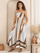 Iris Maxi Iris Maxi Coastal Earth Stripe Maxi Dress Iris Maxi Coastal Earth Stripe Maxi Dress Splash Swimwear Dresses