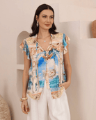 Iris Maxi Iris Maxi Coastal Muse Blouse Iris Maxi Coastal Muse Blouse Splash Swimwear Top