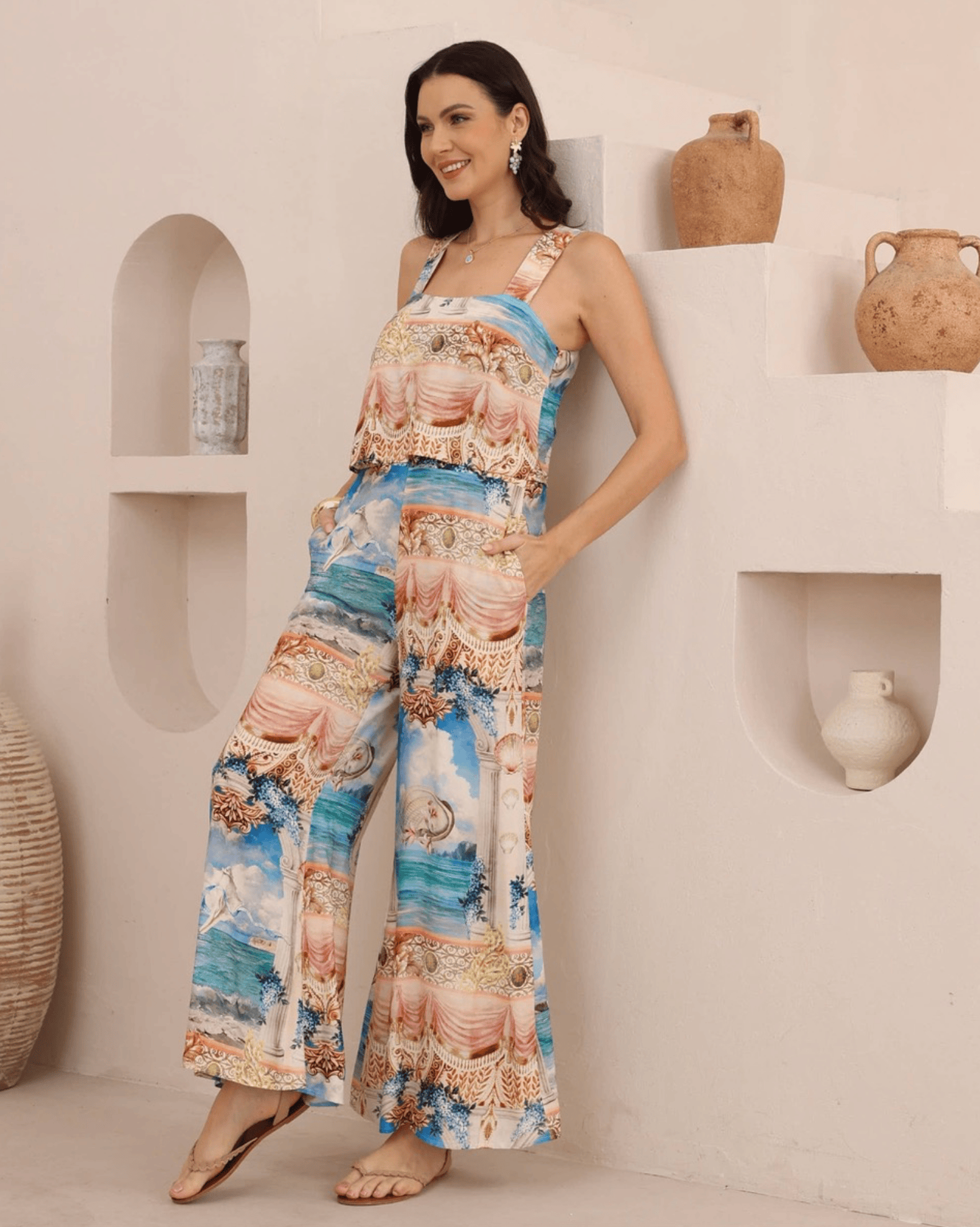Iris Maxi Iris Maxi Coastal Muse Jumpsuit Iris Maxi Coastal Muse Jumpsuit Splash Swimwear Jumpsuit