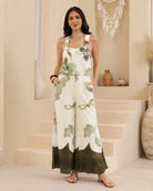 Iris Maxi Iris Maxi Garden Green Jumpsuit Iris Maxi Garden Green Jumpsuit Splash Swimwear Womens Clothing
