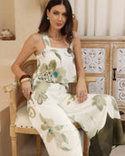 Iris Maxi Iris Maxi Garden Green Jumpsuit Iris Maxi Garden Green Jumpsuit Splash Swimwear Womens Clothing