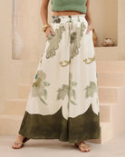 Iris Maxi Iris Maxi Garden Green Wide Leg Pants Iris Maxi Botanical Meadow Wide Leg Pant Splash Swimwear Womens Pants