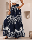 Iris Maxi Iris Maxi Jungle Light Wide Leg Pants - Navy Iris Maxi Jungle Light Wide Leg Pants - Navy Splash Swimwear Pants