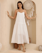 Iris Maxi Iris Maxi Lace Cotton Maxi Dress - White Iris Maxi Lace Cotton Maxi Dress - White Splash Swimwear Dresses