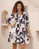 Iris Maxi Iris Maxi Petal Pop Babydoll Dress - Navy Print Iris Maxi Petal Pop Babydoll Dress - Navy Print Splash Swimwear Dresses