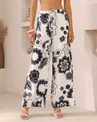 Iris Maxi Iris Maxi Petal Pop Pants - Navy Print Iris Maxi Petal Pop Pants - Navy Print Splash Swimwear