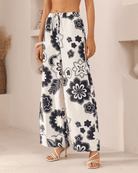 Iris Maxi Iris Maxi Petal Pop Pants - Navy Print Iris Maxi Petal Pop Pants - Navy Print Splash Swimwear