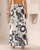 Iris Maxi Iris Maxi Petal Pop Pants - Navy Print Iris Maxi Petal Pop Pants - Navy Print Splash Swimwear